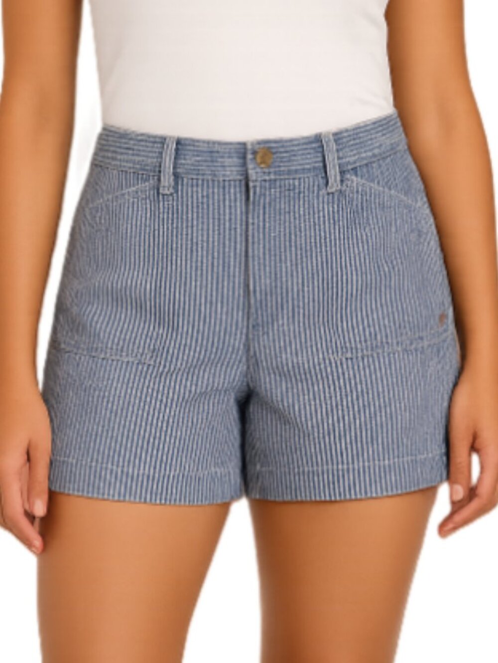 Lauren Ralph Lauren Jeans Co. striped blue and white shorts- size 16